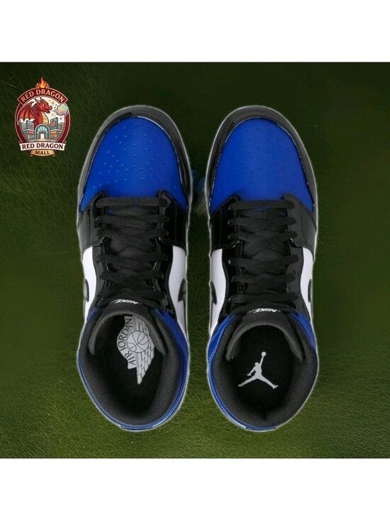 Nike Air Jordan 1 Mid TD Game Royal Black Football Cleats FJ6805-401 - Mens 10.5 main image 7